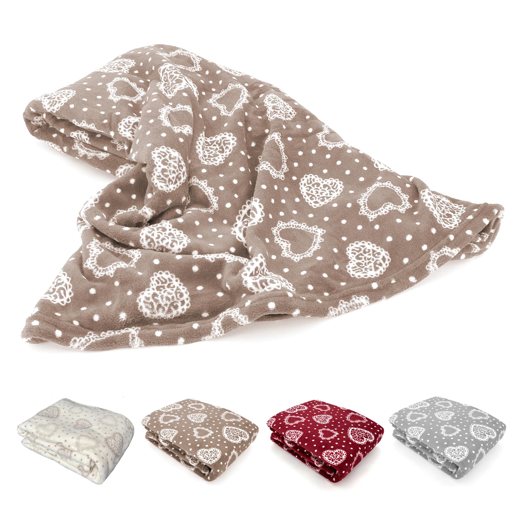 heimtexland Country Chic Typ283 Kuscheldecke 150x200 cm grau weich