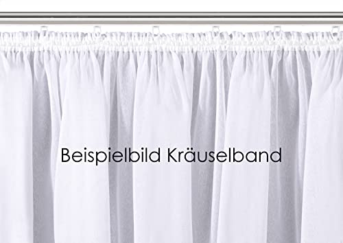heimtexland Typ122 Store 243x300 cm Weiß transparent Stickerei