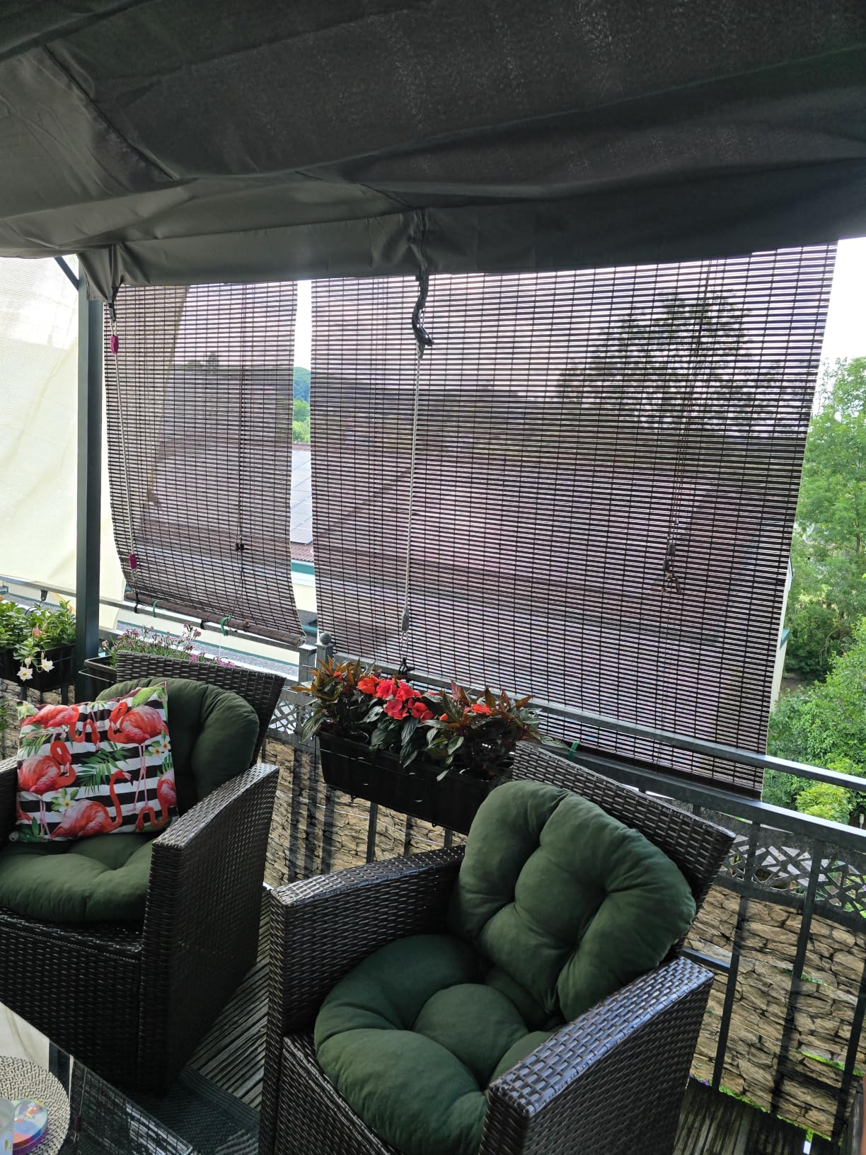 Sol Royal Bambus Rollo 60x160 cm Natur ohne Bohren blickdicht