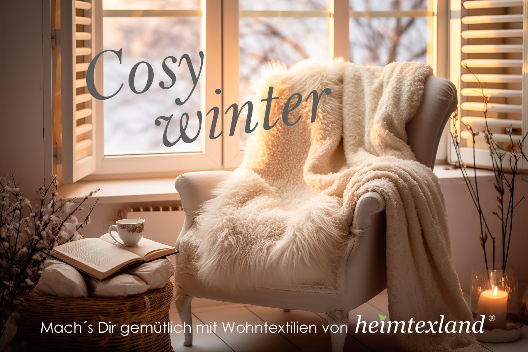 heimtexland Typ292 Tischläufer Weihnachten Elch 40x140 rot