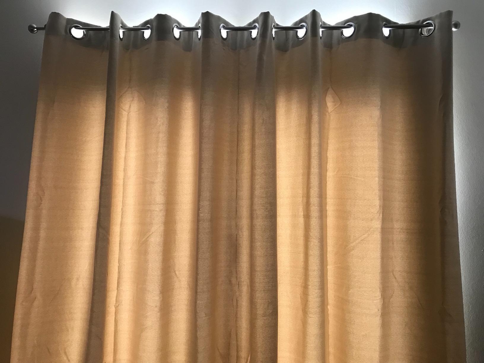 heimtexland Typ139 Ösenschal Verdunkelungsgardine 245x275 cm creme