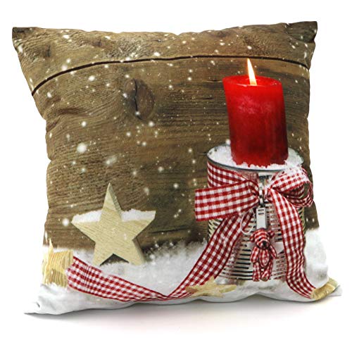 heimtexland Typ590 Kissenhülle 30x50 Rot Weihnachten Velours