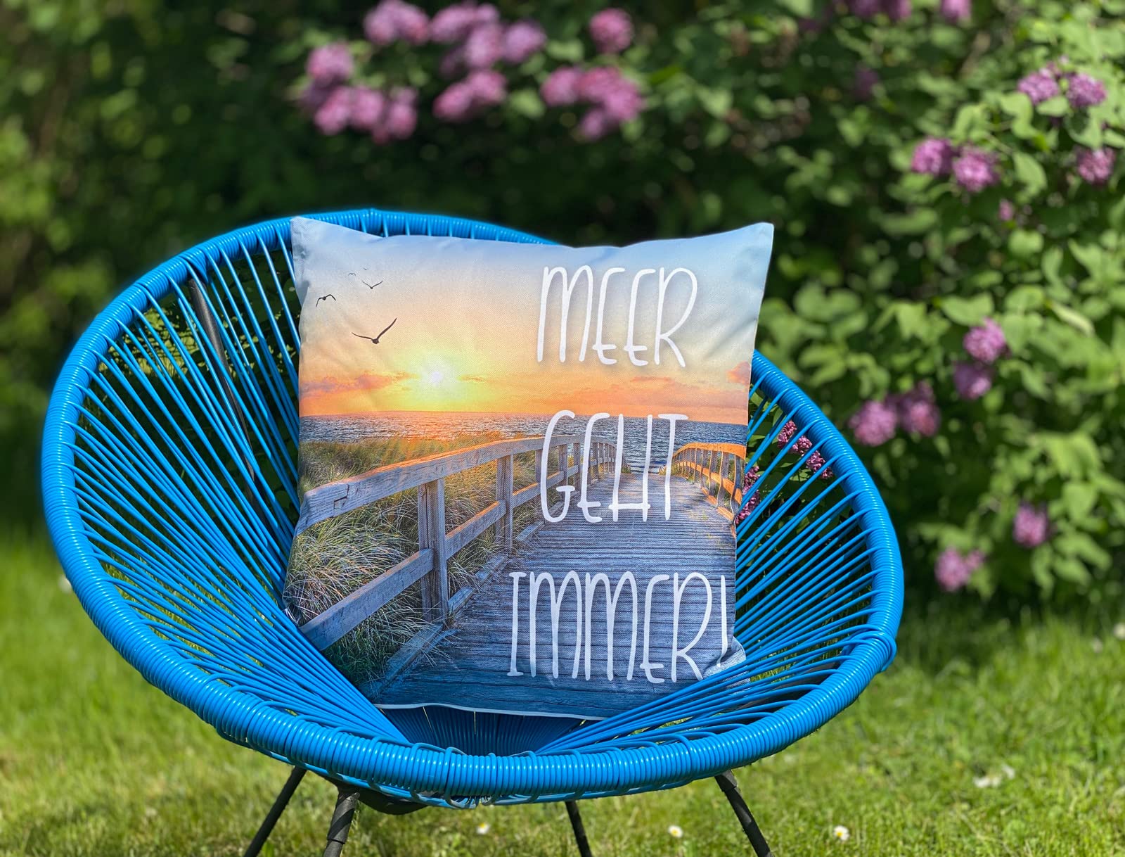 heimtexland Typ688 Outdoorkissen 45x45cm Meer geht immer