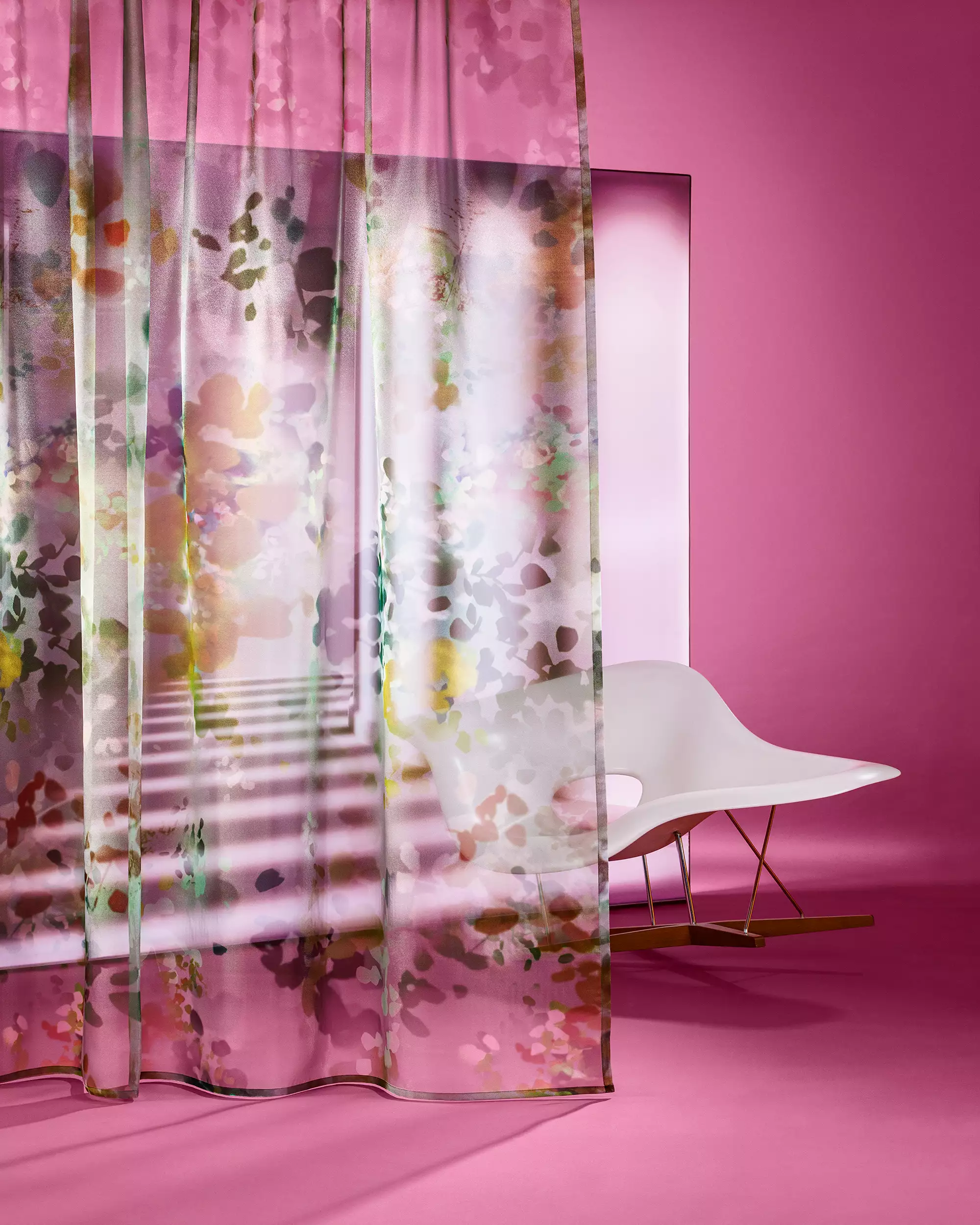Création Baumann Poesia Vorhangstoff transparent bedruckt
