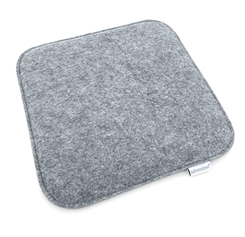 heimtexland Typ631 Sitzkissen Filz 35x35 cm Hellgrau 2 Stück