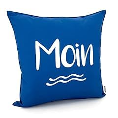 heimtexland Typ839 Outdoorkissen 45x45 cm Moin Blau wasserabweisend