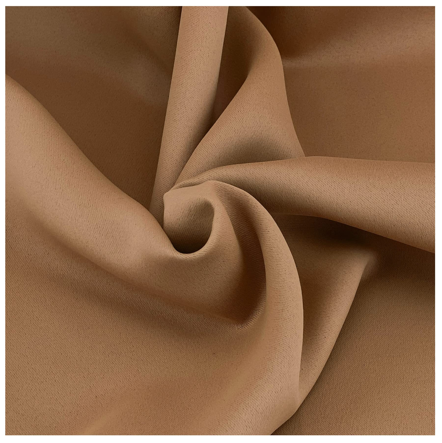heimtexland Typ139 Ösenschal Camel-Braun 245x135 cm 2er Pack