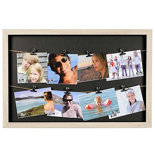 HAB & GUT FR030 Bilderrahmen Fotoleine 50x33 cm für 8 Fotos