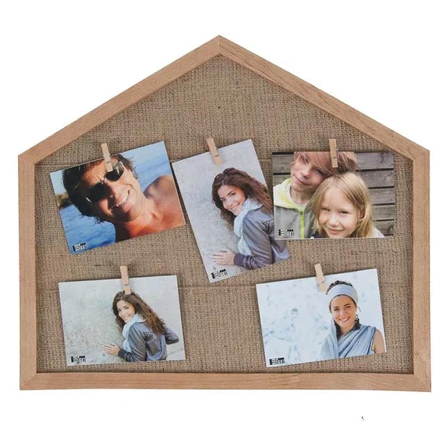 HAB & GUT FR057 Bilderrahmen 44x46 cm 5 Klammern Holz