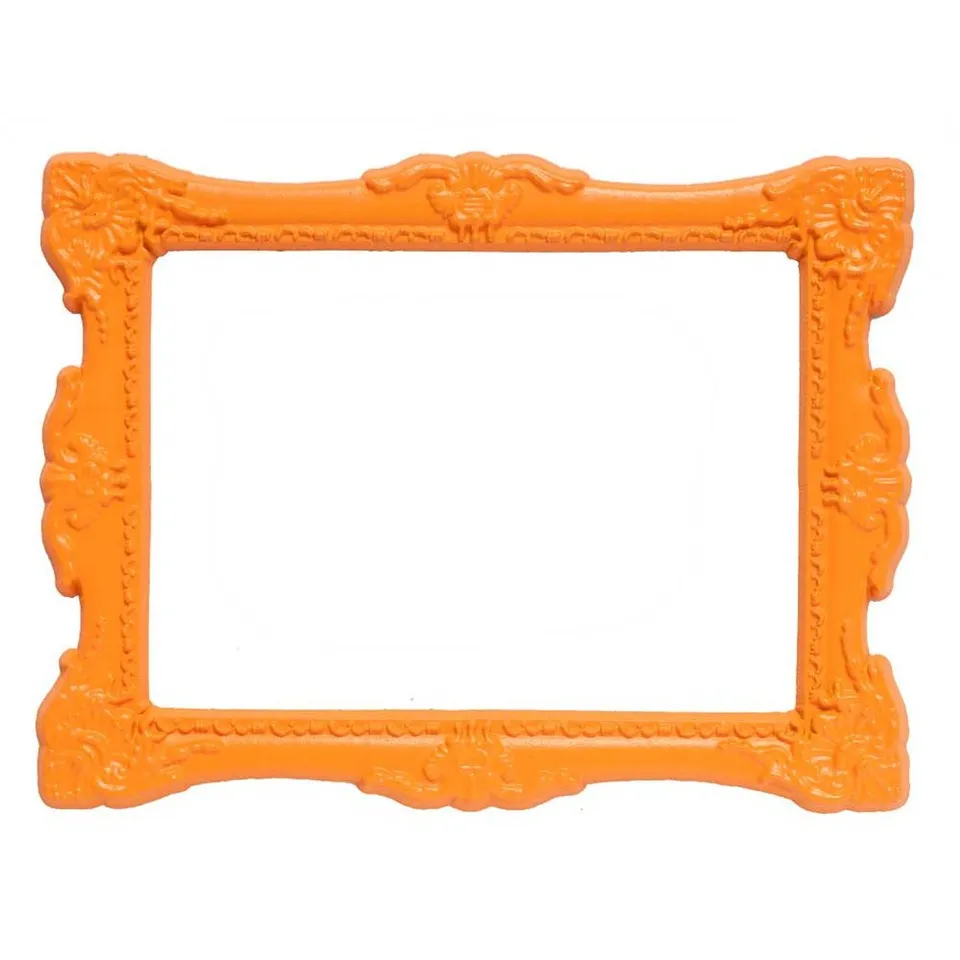 HAB & GUT Magnetbilderrahmen Orange Barock 7,7 x 10 cm magnetisch