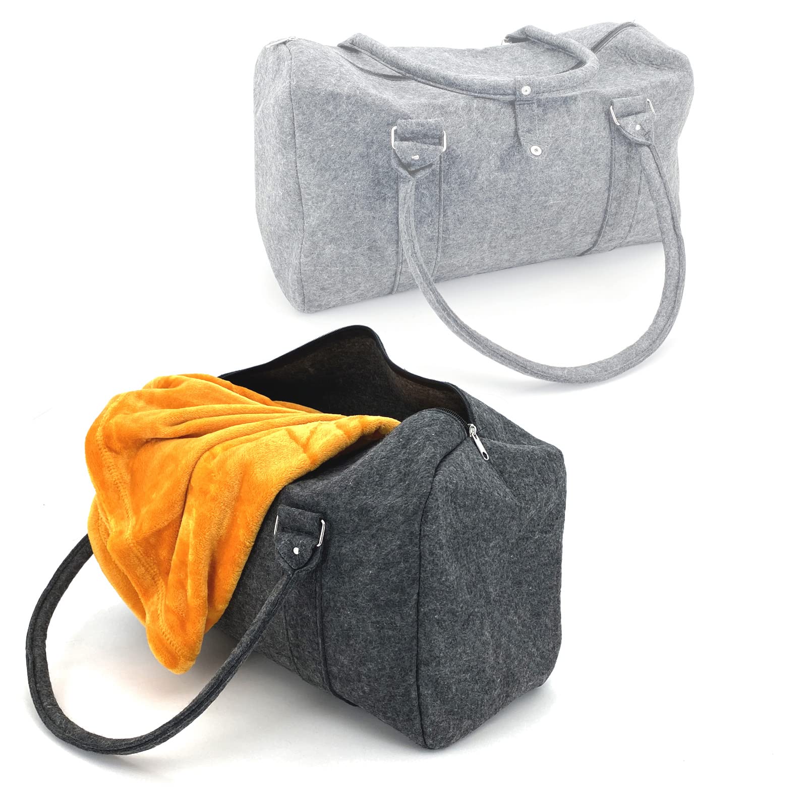 heimtexland Typ770 Reisetasche 50 cm hellgrau Filz Weekender