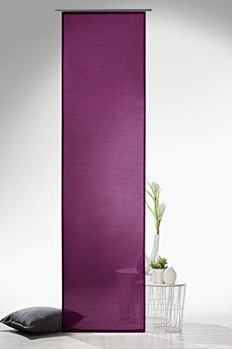 heimtexland Typ118 Schiebegardine 245x60 cm beere halbtransparent