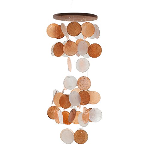 HAB & GUT HA106 Windspiel Braun-Orange-Weiß 60 cm Perlmutt