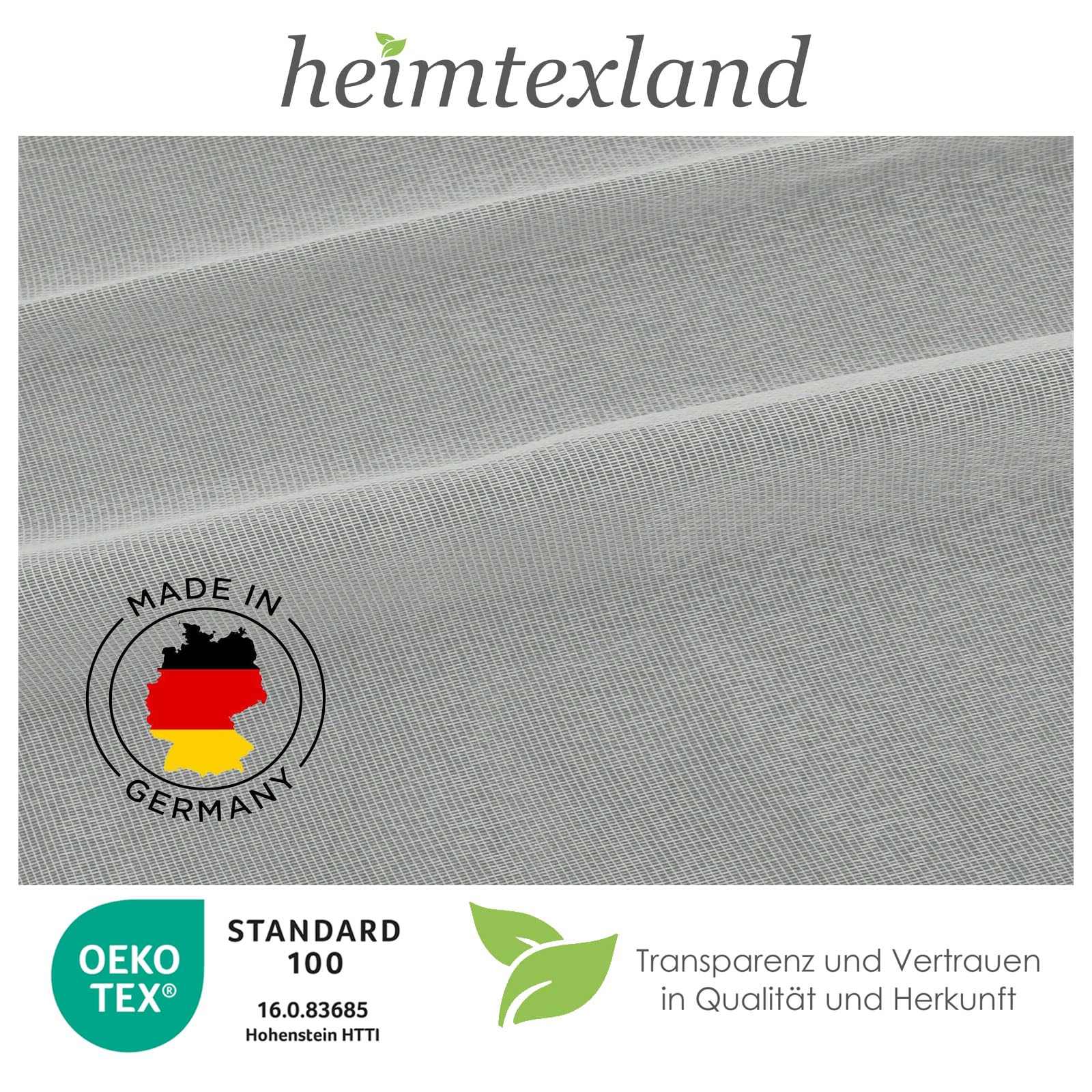 heimtexland Typ516 Store weiß 145x600 cm transparent