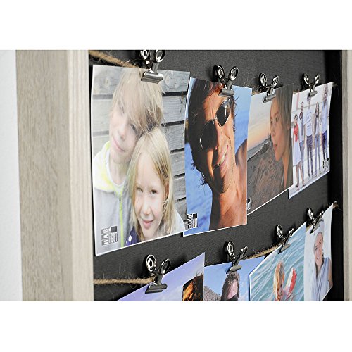 HAB & GUT FR030 Bilderrahmen Fotoleine 50x33 cm für 8 Fotos