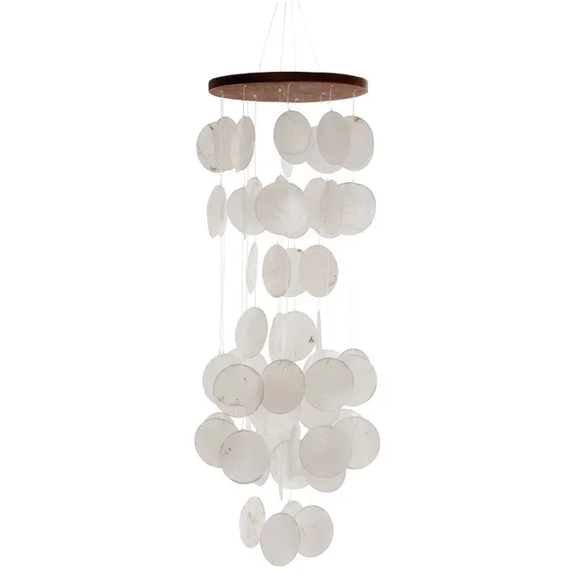 HAB & GUT HA105 Windspiel Weiß 60 cm Perlmutt