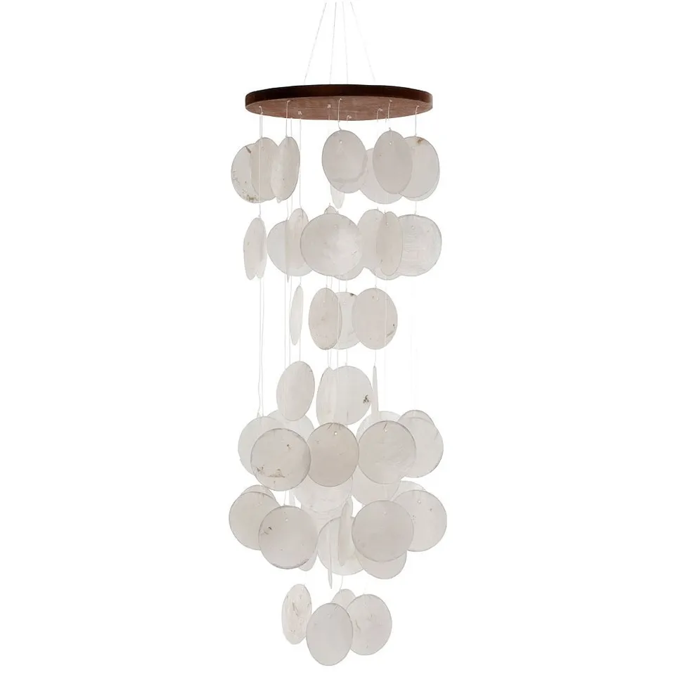 HAB & GUT HA105 Windspiel Weiß 60 cm Perlmutt