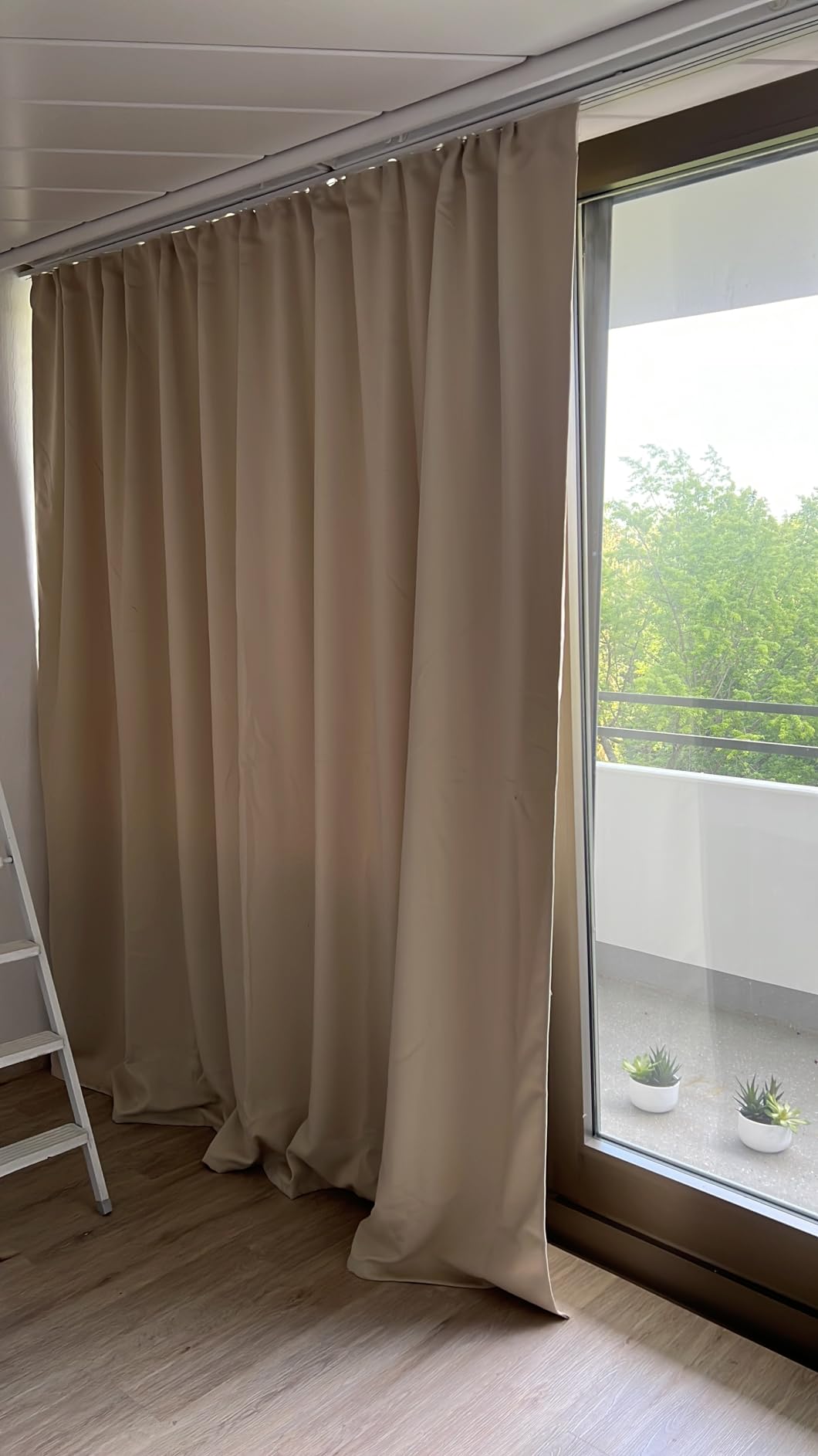 heimtexland Typ139 Gardine blickdicht 245x275 cm Dunkelblau