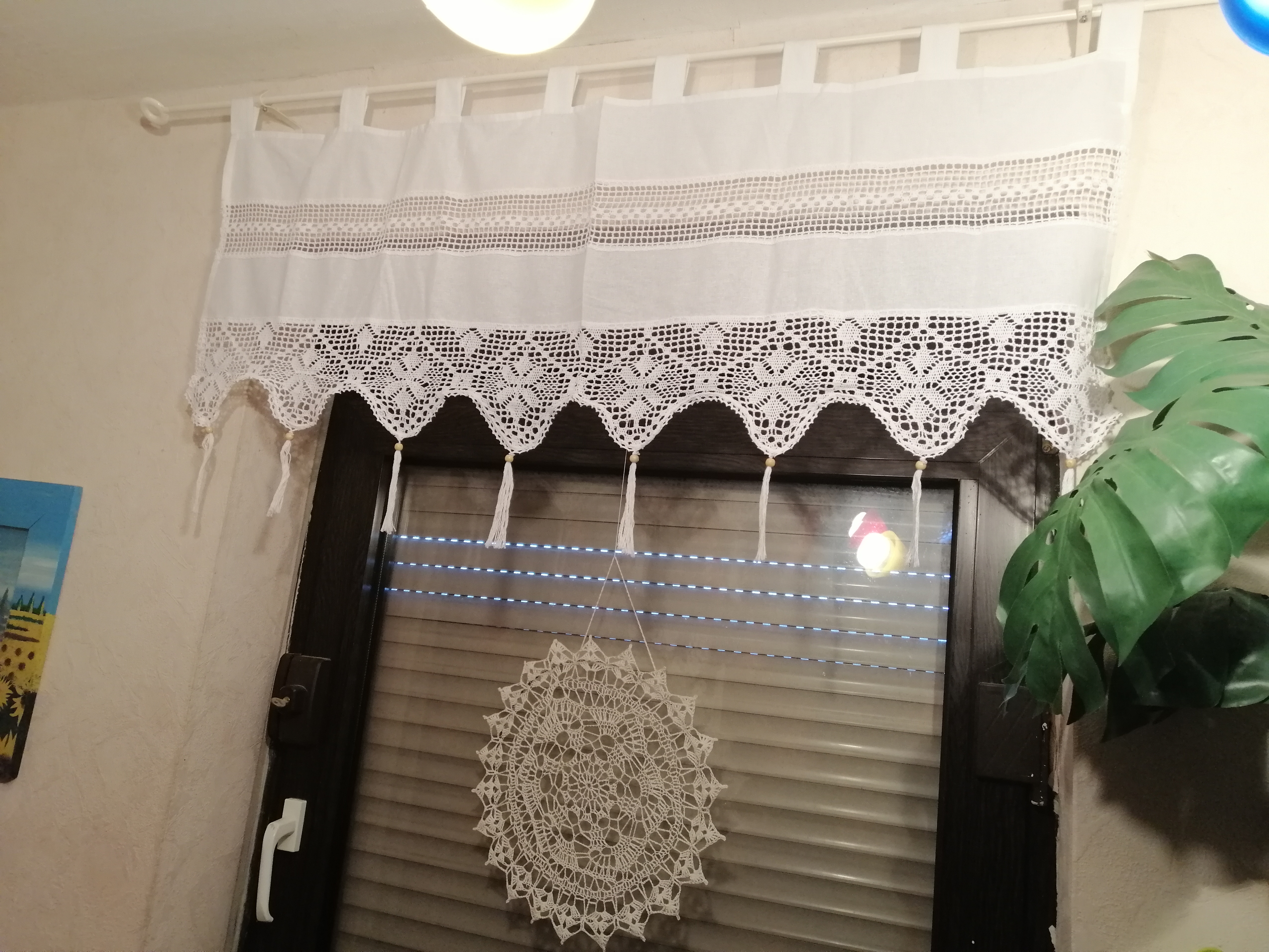 heimtexland Typ504 Scheibengardine Weiß 45x120 Baumwolle