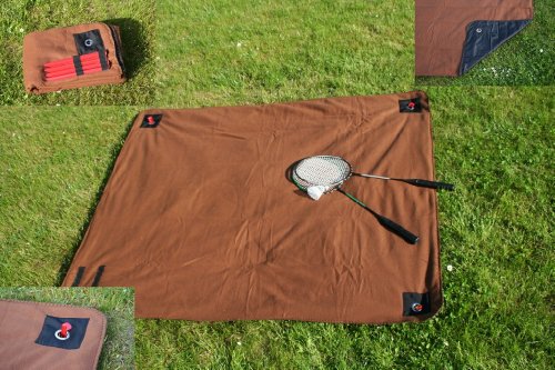 heimtexland Picknick-Decke Outdoor Vlies 120x150 cm Braun
