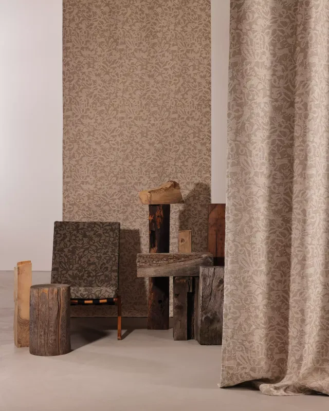 Création Baumann Fabula Vorhangstoff dicht Jacquard