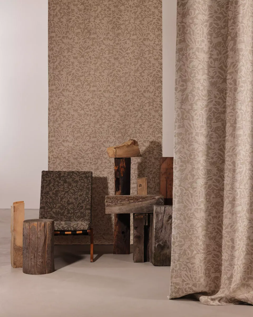 Création Baumann Fabula Vorhangstoff dicht Jacquard