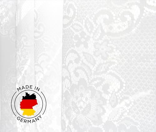 heimtexland C-Bogen Typ317 Scheibengardine weiß 2-teilig