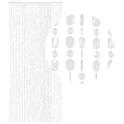 HAB & GUT DV0222 Türvorhang Oval 90x200 cm mehrfarbig Perlen