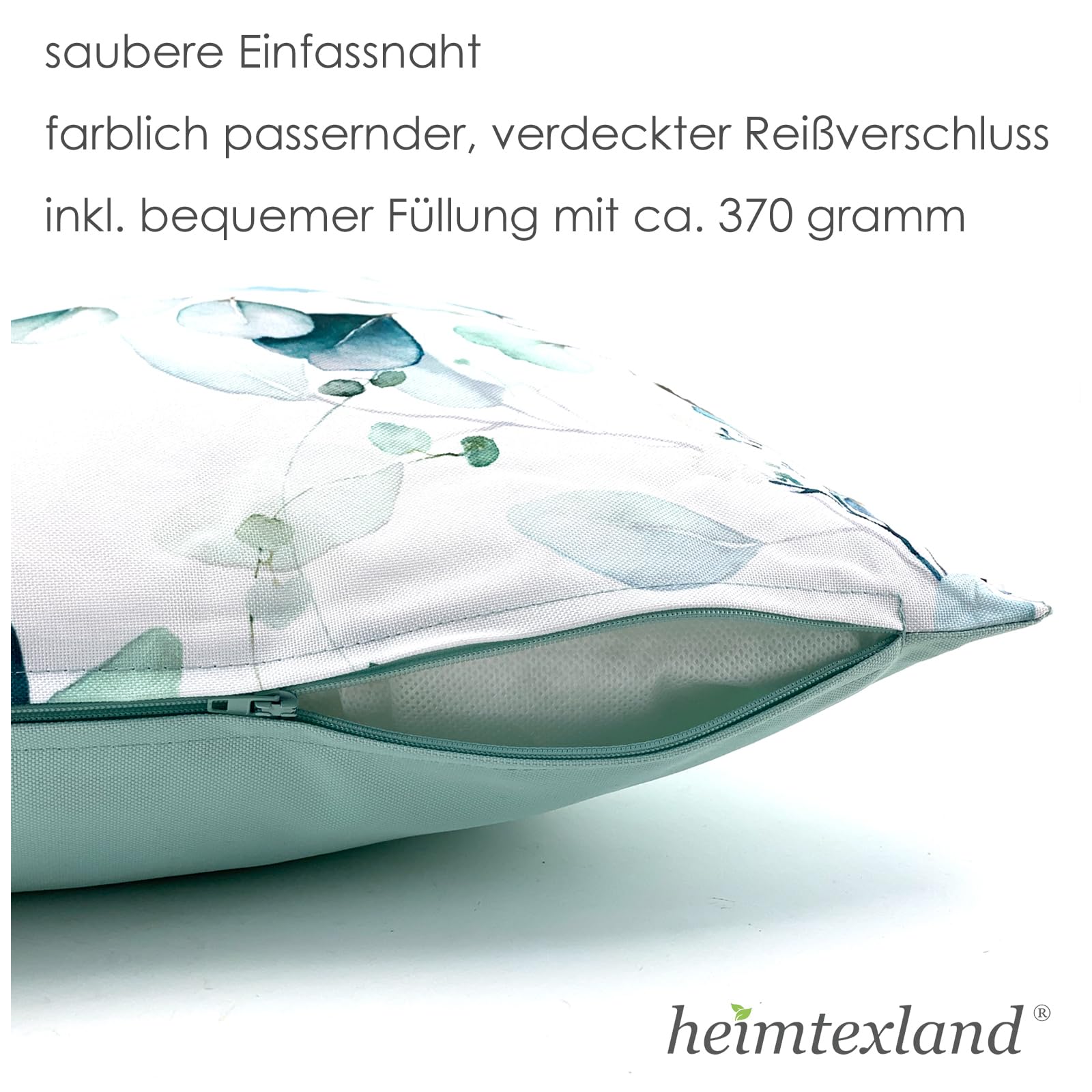 heimtexland Lotus Effekt Typ742 Outdoorkissen 45x45 cm Eukalyptus