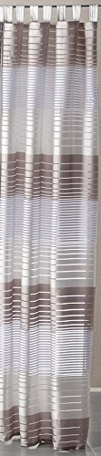 heimtexland Typ202 Schlaufenschal 245x140 cm perlmutt weiß
