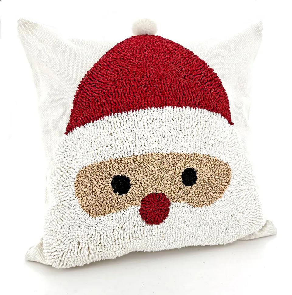 heimtexland Typ923 Kissenhülle 45x45 cm Weihnachtsmann natur