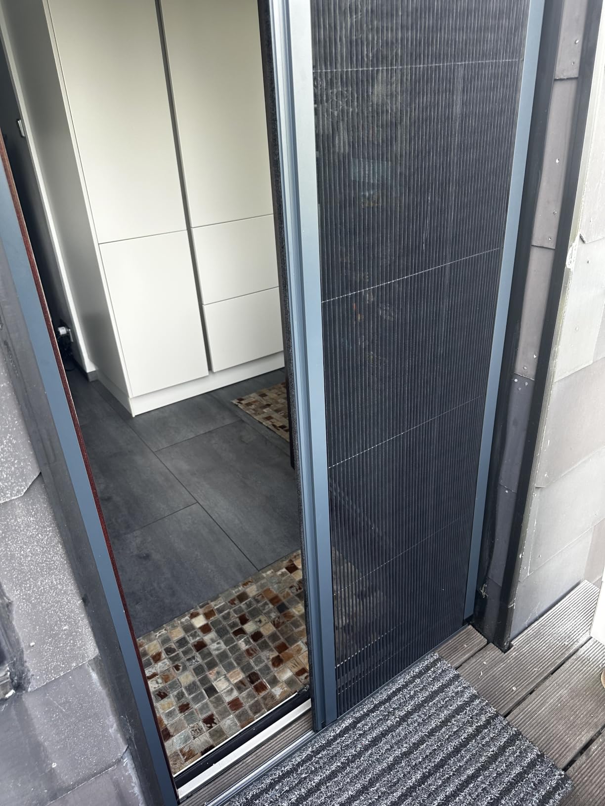 Plissee Fliegengitter Tür nach Maß Alu Fiberglas o. Bohren