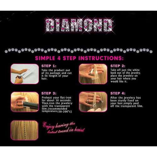 HAB & GUT HD001 Hair Diamonds Haarschmuck klar 36er Set