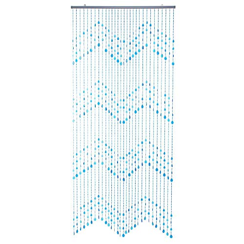 HAB & GUT Klunker DV0323 Türvorhang 90x200 cm schwarz Perlen