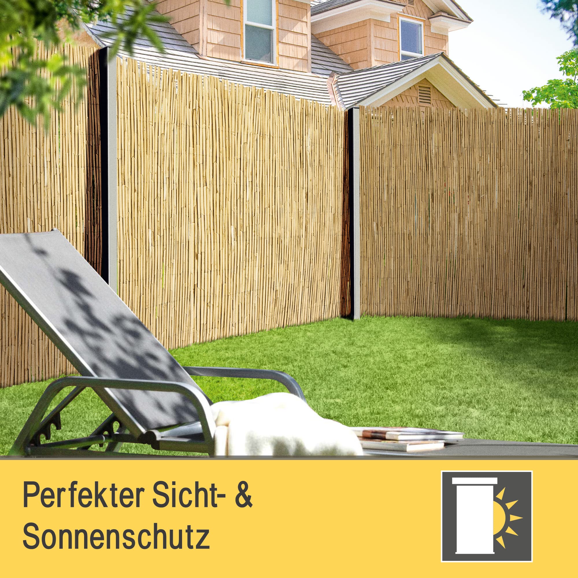 Sol Royal S36 Schilfmatte 140x600 cm natur