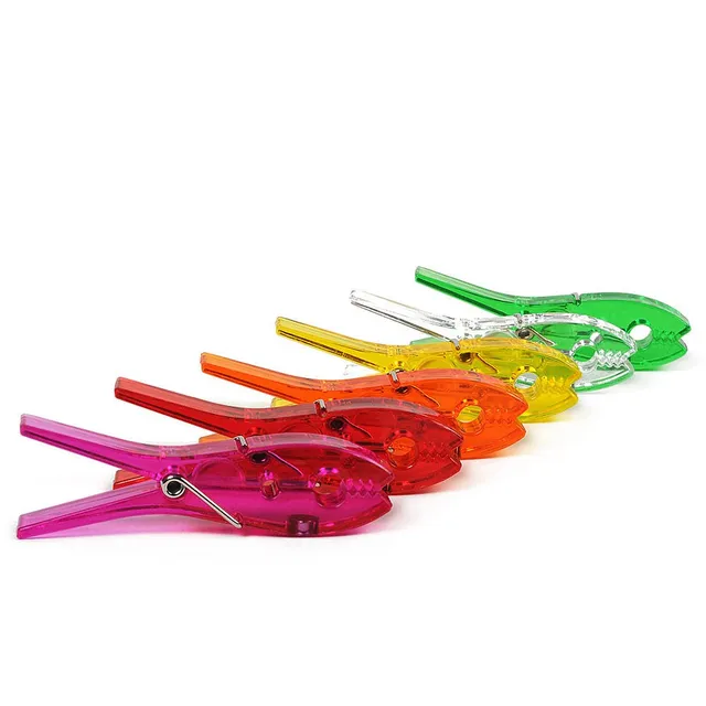 HAB & GUT MC480 Magnetklammern transparent 6er Set 7cm