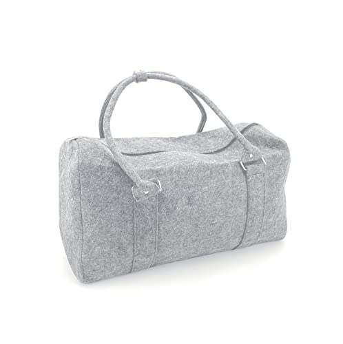 heimtexland Typ770 Reisetasche 50 cm hellgrau Filz Weekender