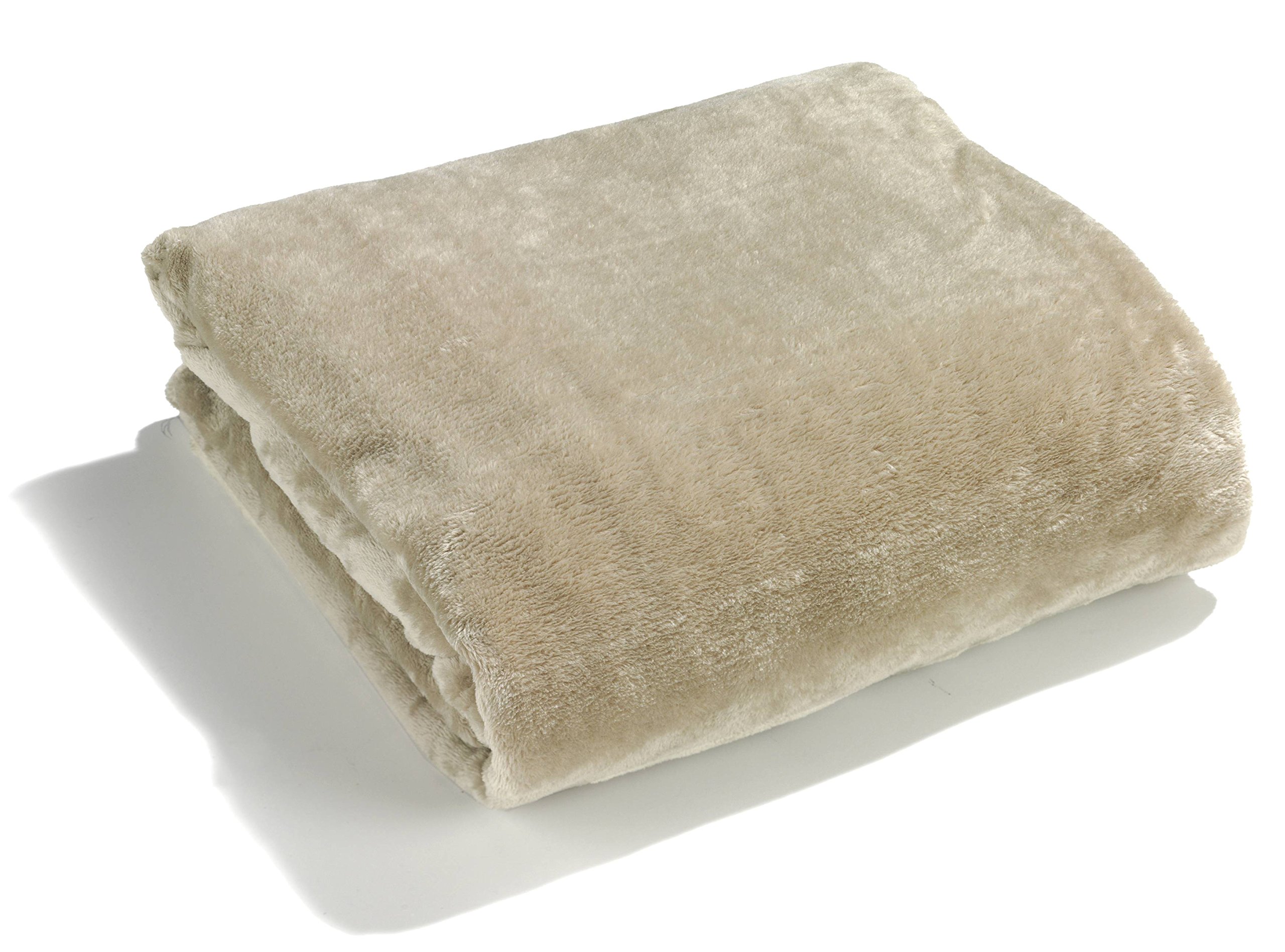 heimtexland Typ176 Kuscheldecke 150x200 creme Flanell