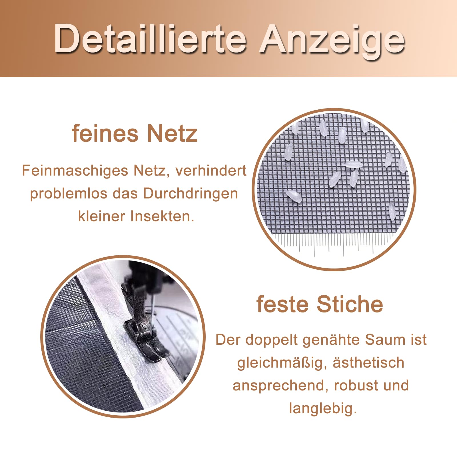REDFIRE Katzennetz Fliegengitter 115x170cm Grau