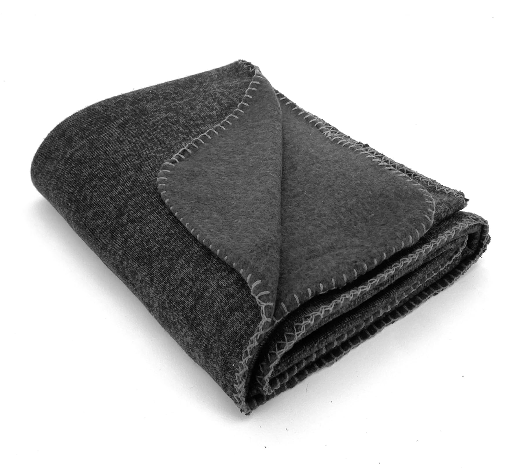 heimtexland Typ854 Wohndecke 150x200 cm anthrazit Strick-Fleece