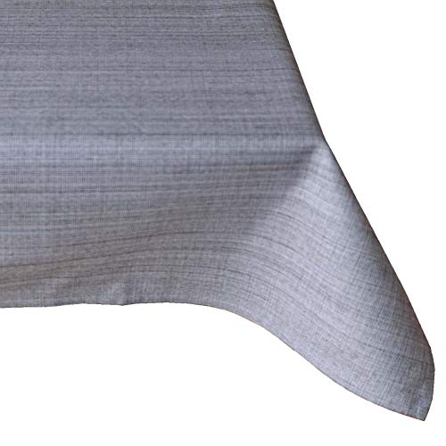 heimtexland Meliert Typ645 Outdoor-Tischdecke 130x160 grau wasserabweisend