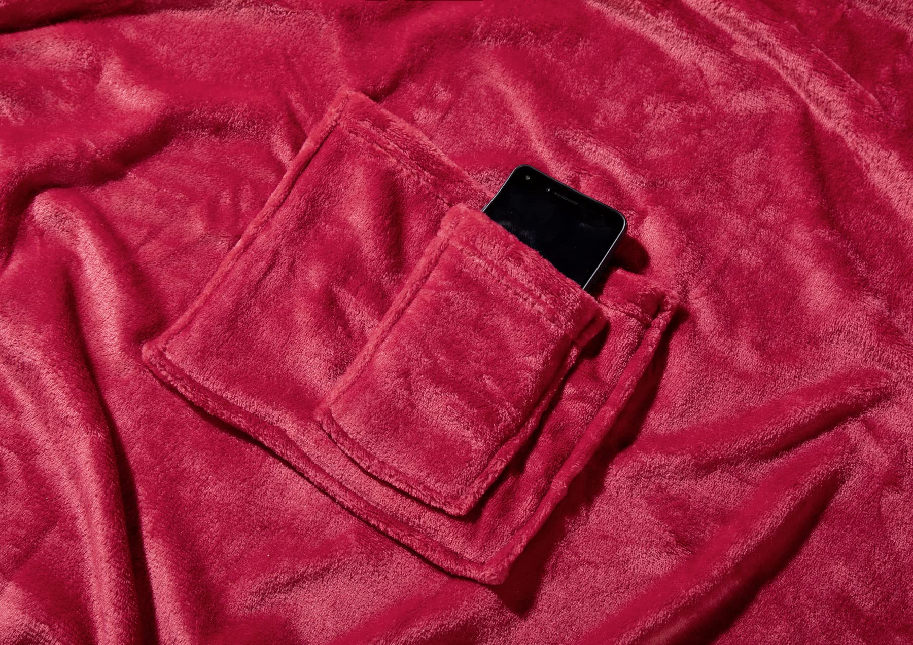 heimtexland Typ848 Ärmeldecke 180x150 cm rot Flanell