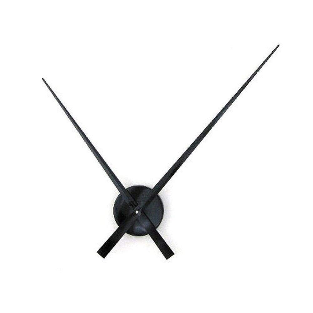 HAB & GUT Big TIME Wanduhr Aluminium Schwarz 50cm o.Ziffern