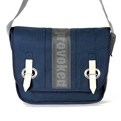 PROVOKED Messenger Bag Segeltuch dunkelblau 35x30 cm