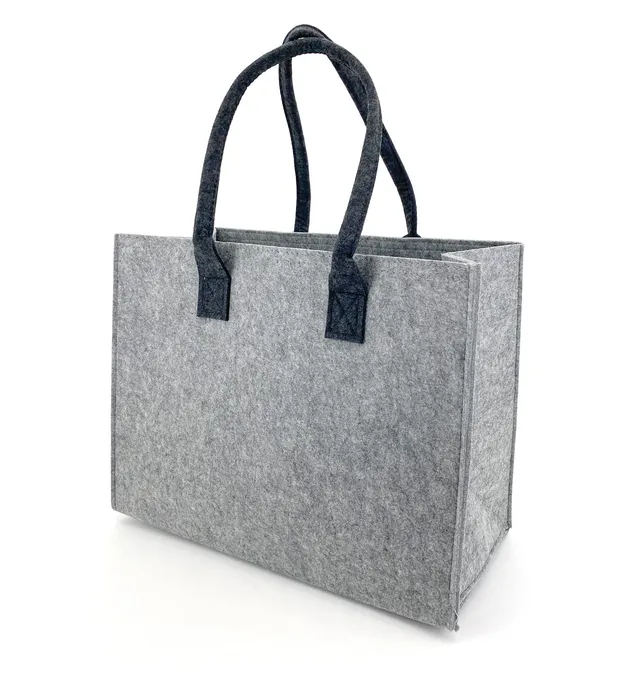 heimtexland Typ717 Filztasche 33x42 cm grau-anthrazit