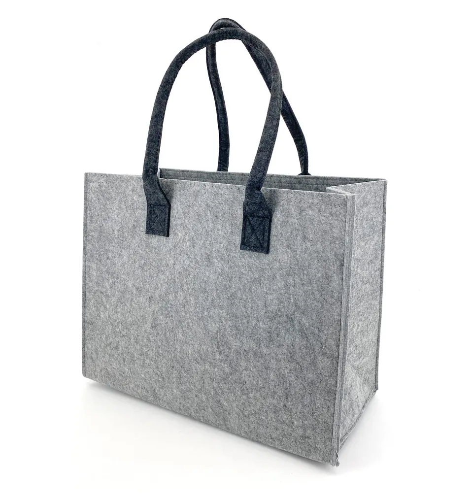 heimtexland Typ717 Filztasche 33x42 cm grau-anthrazit