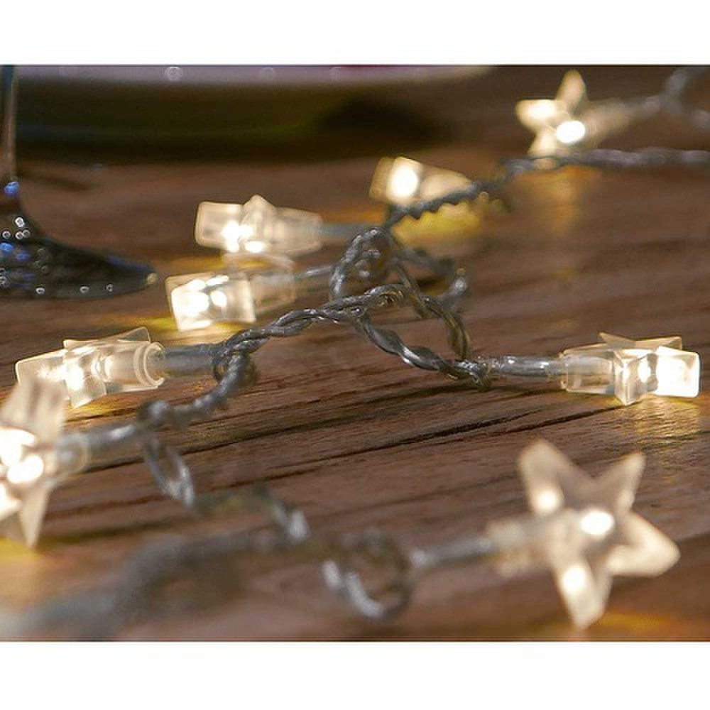 HAB & GUT L004-W Lichterkette Stern warmweiß 5 m