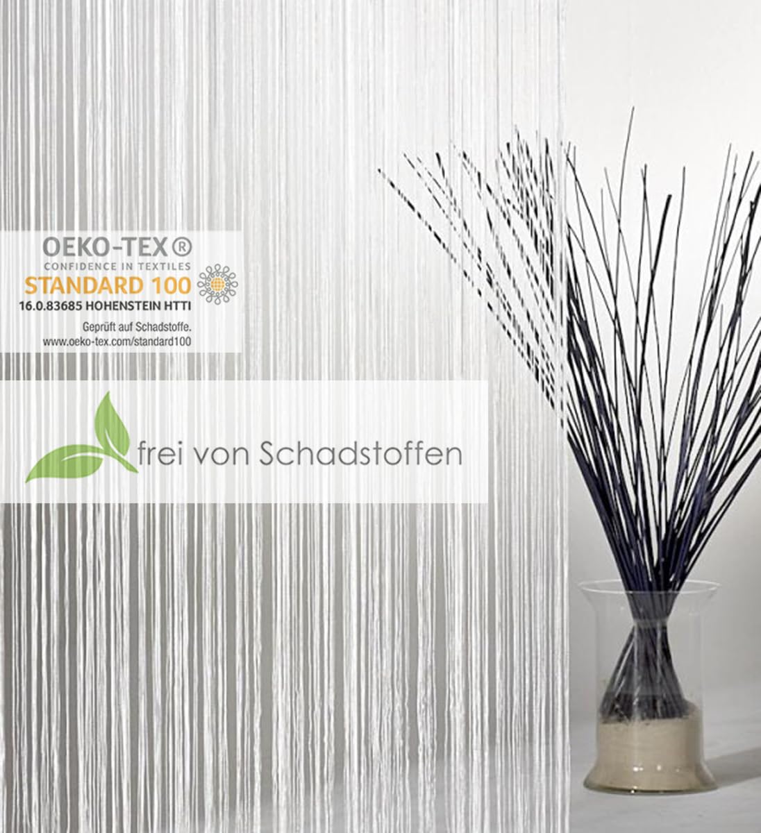 heimtexland Typ121 Fadengardine 245x95 Champagner kürzbar