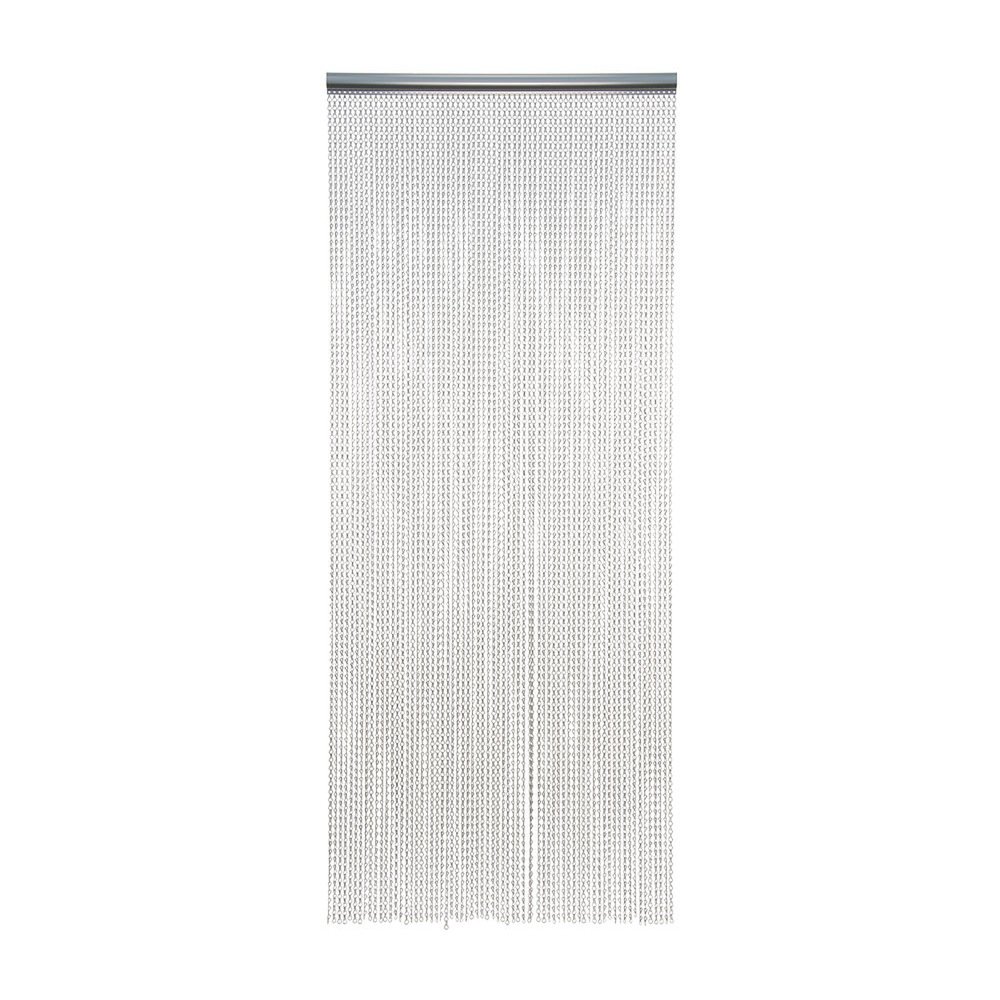 HAB & GUT Metallglieder Türvorhang silber 90x210cm