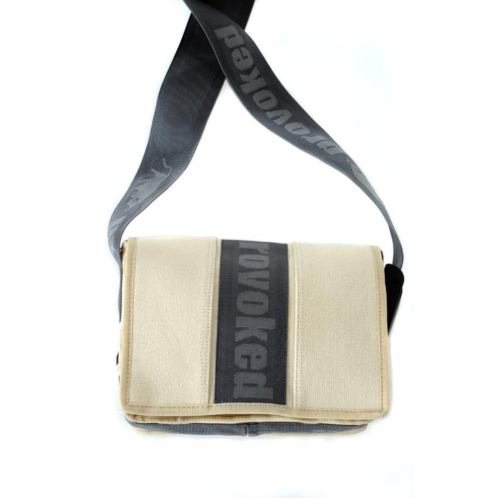 HAB & GUT E4022A Mini Messenger Bag Canvas Beige 26x19 cm Klett